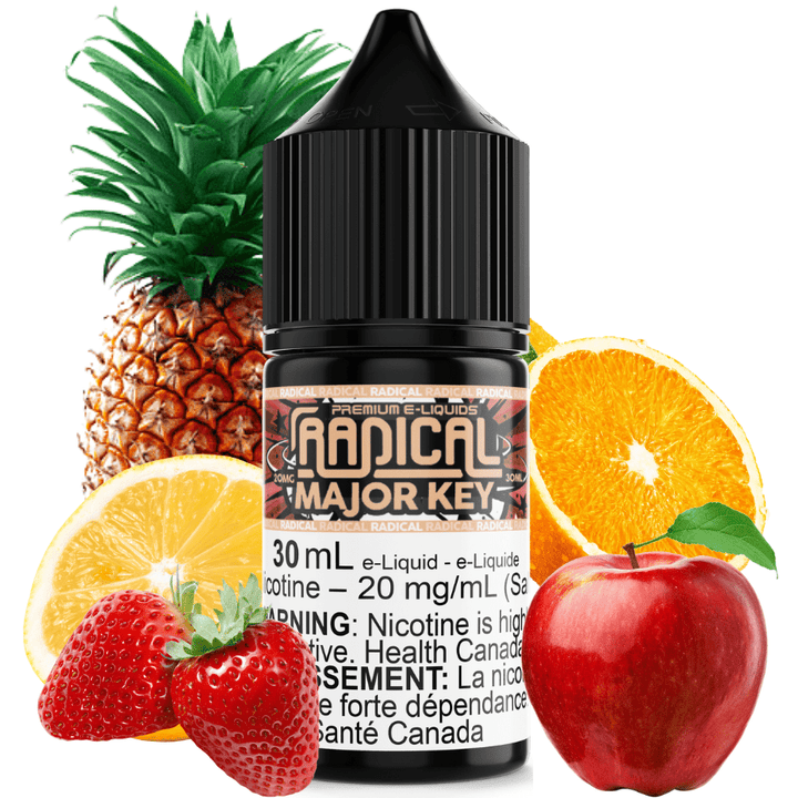 Major Key Salt Nic by Radical E-liquid 30ml / 12mg Winkler Vape SuperStore and Bong Shop Manitoba Canada