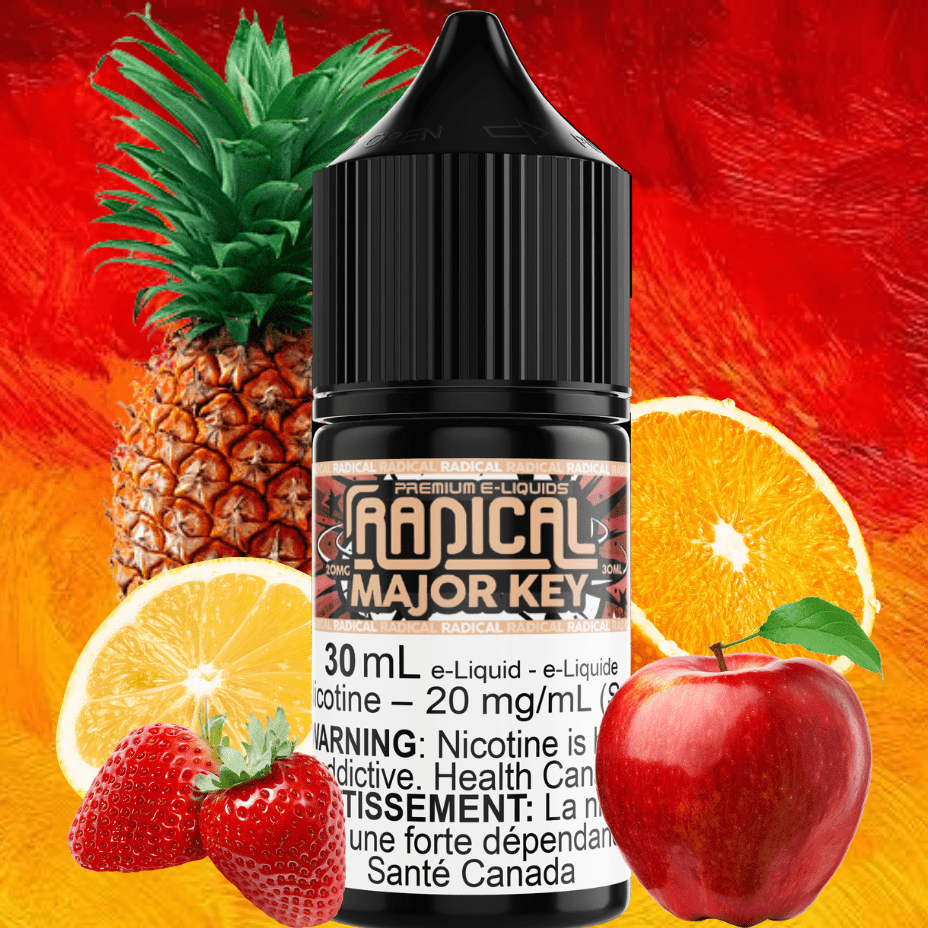 Major Key Salt Nic by Radical E-liquid Winkler Vape SuperStore and Bong Shop Manitoba Canada