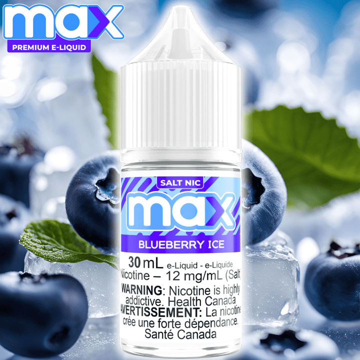 Max E-Liquid - Blueberry Ice Salt Winkler Vape SuperStore and Bong Shop Manitoba Canada