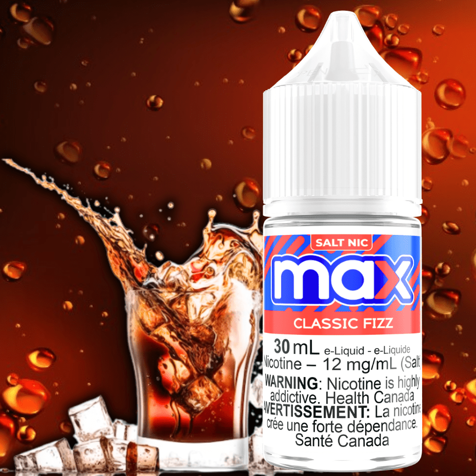 Max E-Liquid - Classic Fizz Salt 30ml / 12mg Winkler Vape SuperStore and Bong Shop Manitoba Canada