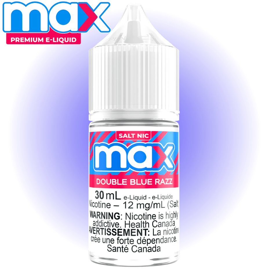 Max E-Liquid - Double Blue Razz Salt 30ml / 12mg Winkler Vape SuperStore and Bong Shop Manitoba Canada