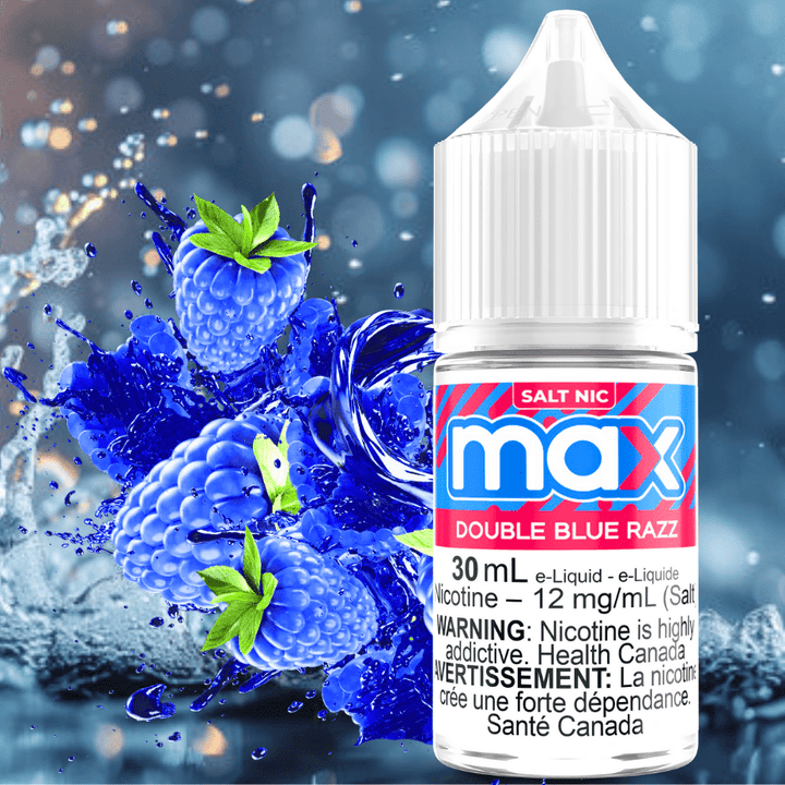 Max E-Liquid - Double Blue Razz Salt Winkler Vape SuperStore and Bong Shop Manitoba Canada