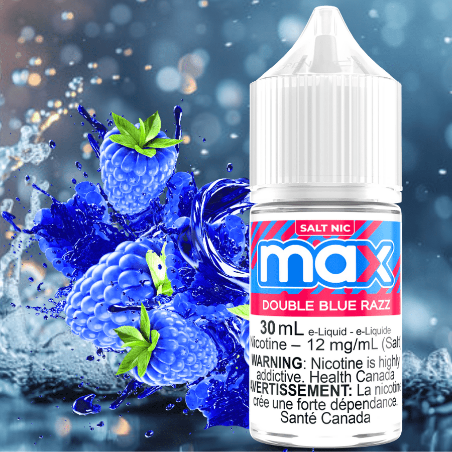 Max E-Liquid - Double Blue Razz Salt Winkler Vape SuperStore and Bong Shop Manitoba Canada