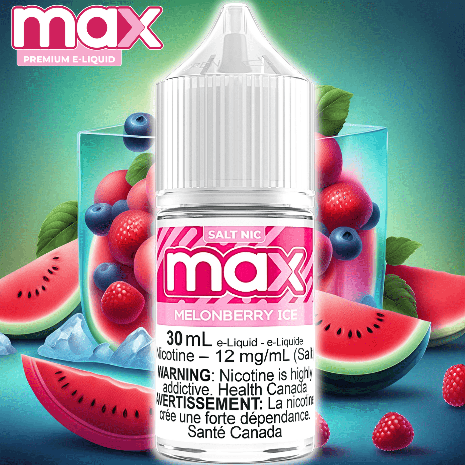 Max E-Liquid - Melonberry Ice Salt Winkler Vape SuperStore and Bong Shop Manitoba Canada