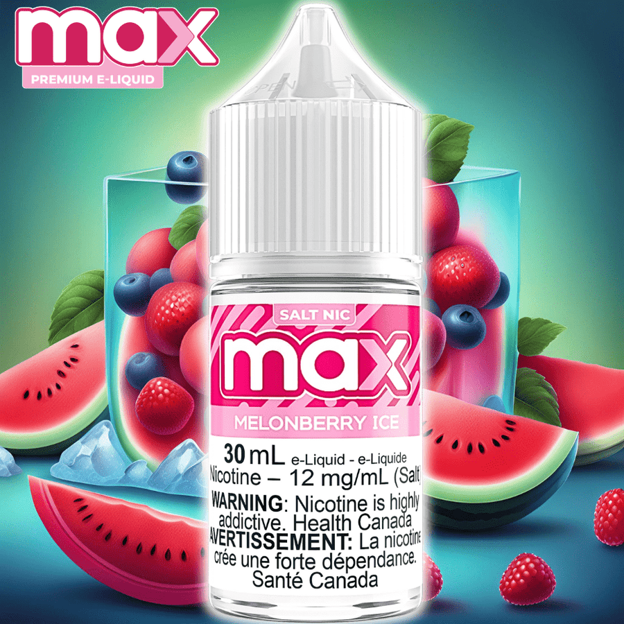 Max E-Liquid - Melonberry Ice Salt Winkler Vape SuperStore and Bong Shop Manitoba Canada