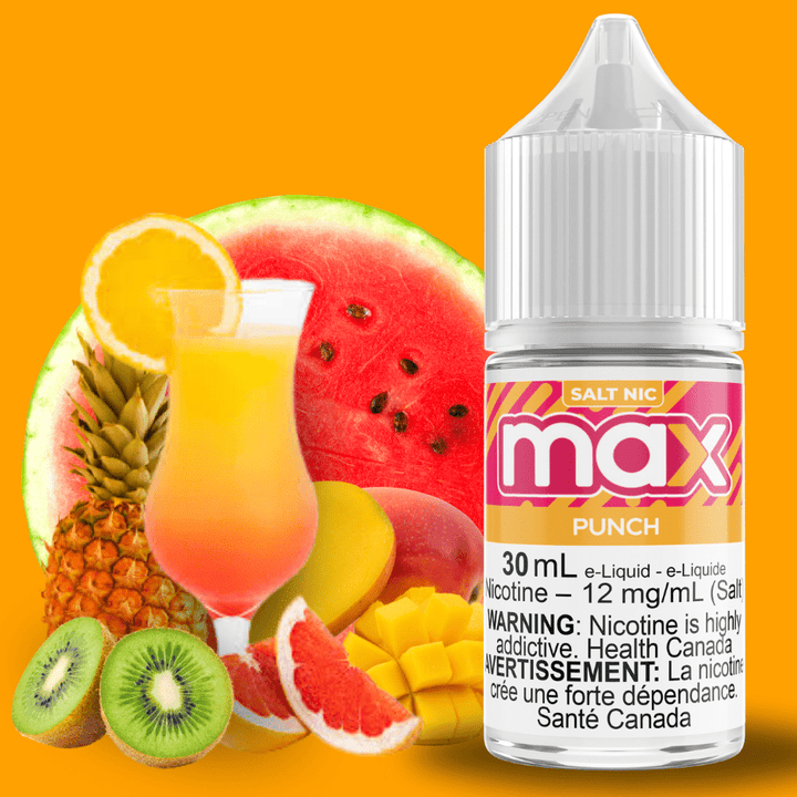 Max E-Liquid - Punch Salt 30ml / 12mg Winkler Vape SuperStore and Bong Shop Manitoba Canada