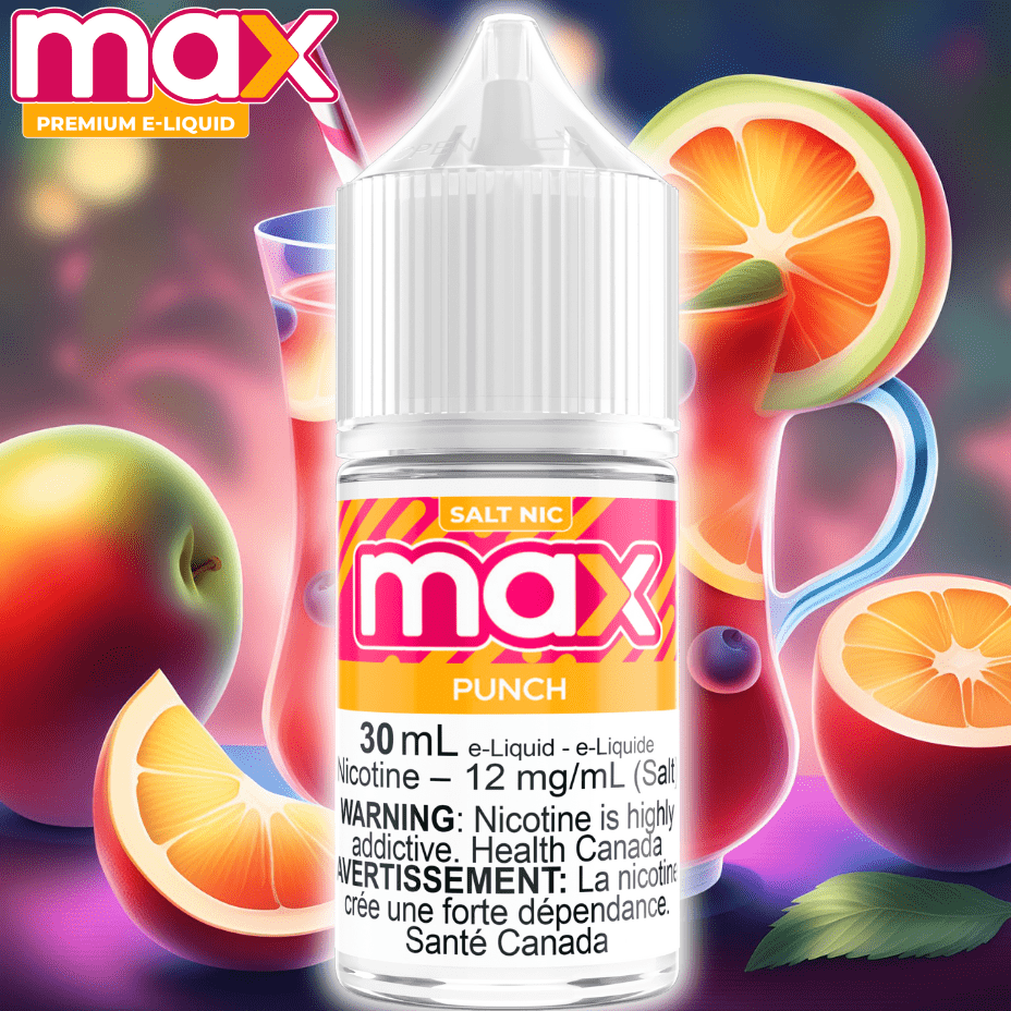 Max E-Liquid - Punch Salt Winkler Vape SuperStore and Bong Shop Manitoba Canada