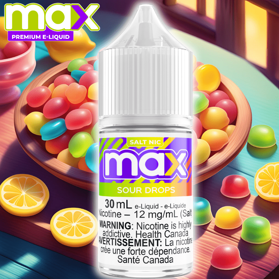 Max E-Liquid - Sour Drops Salt Winkler Vape SuperStore and Bong Shop Manitoba Canada