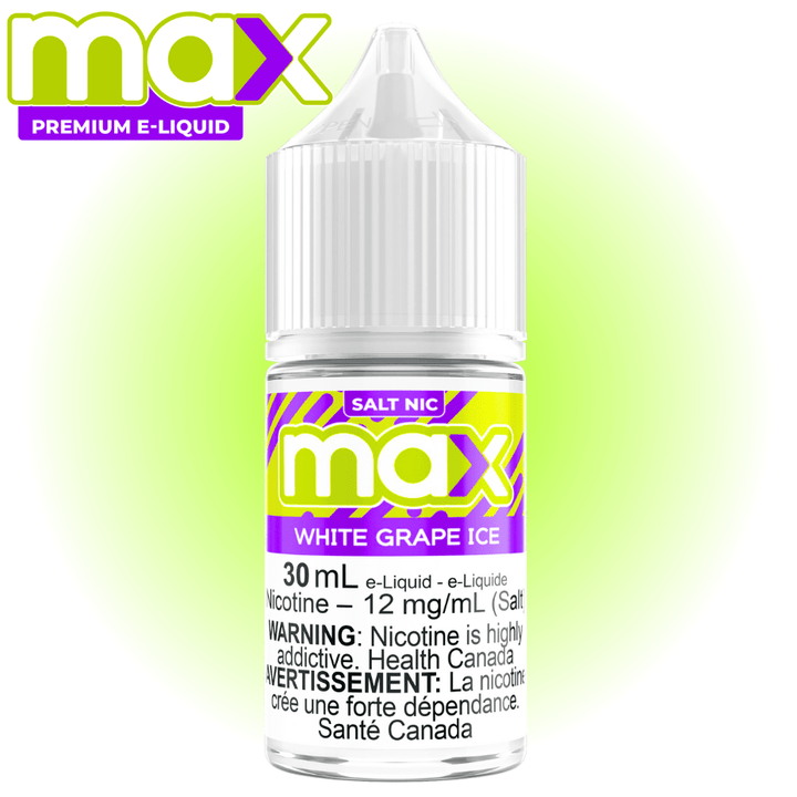 Max E-Liquid - White Grape Ice Salt Winkler Vape SuperStore and Bong Shop Manitoba Canada