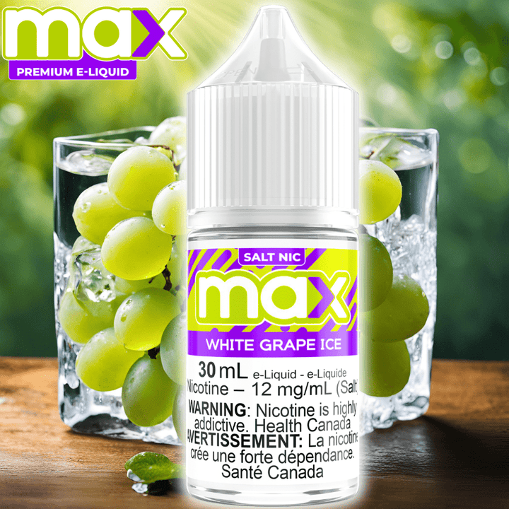 Max E-Liquid - White Grape Ice Salt Winkler Vape SuperStore and Bong Shop Manitoba Canada