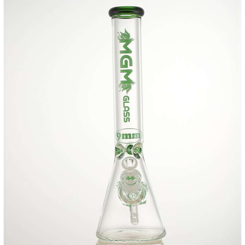 MGM Glass 7mm Color Blocked beaker-16" Winkler Vape SuperStore and Bong Shop Manitoba Canada