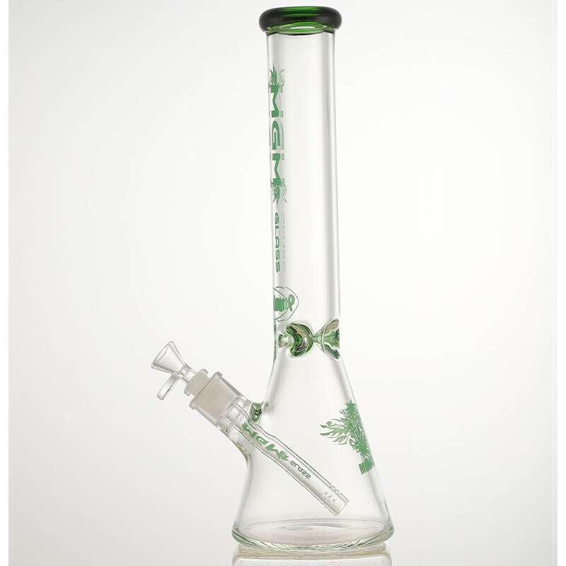 MGM Glass 7mm Color Blocked beaker-16" Winkler Vape SuperStore and Bong Shop Manitoba Canada