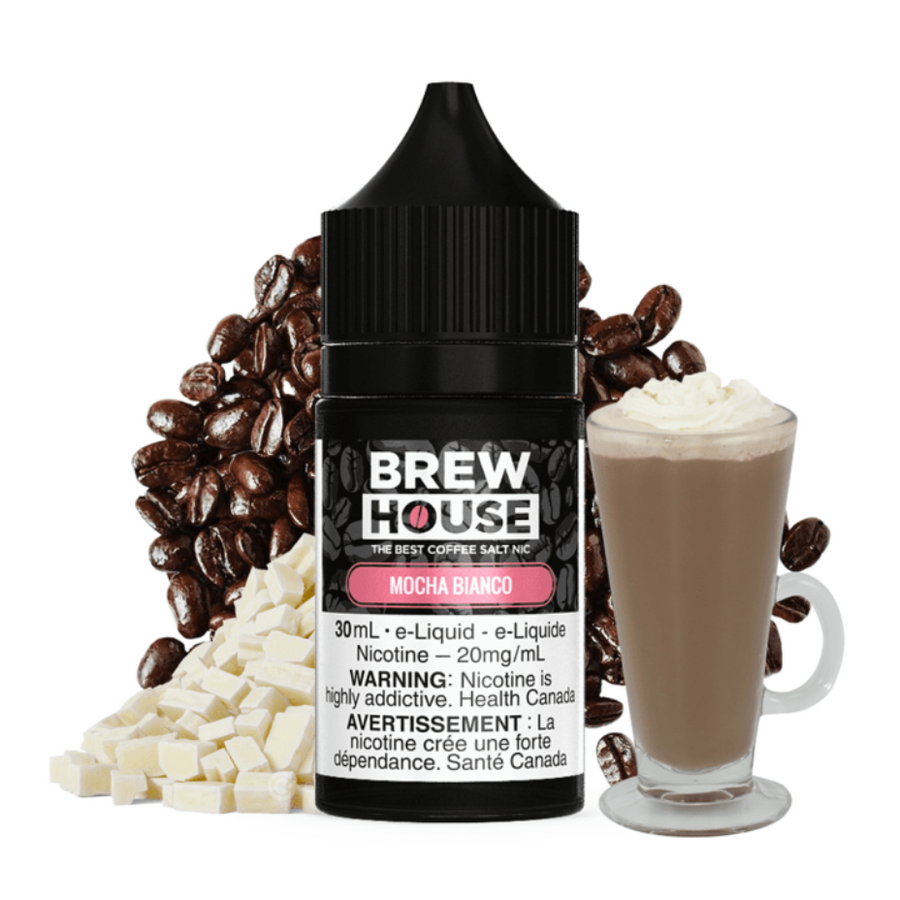 Mocha Bianco Salt by Brew House E-Liquid 30ml / 10mg Winkler Vape SuperStore and Bong Shop Manitoba Canada