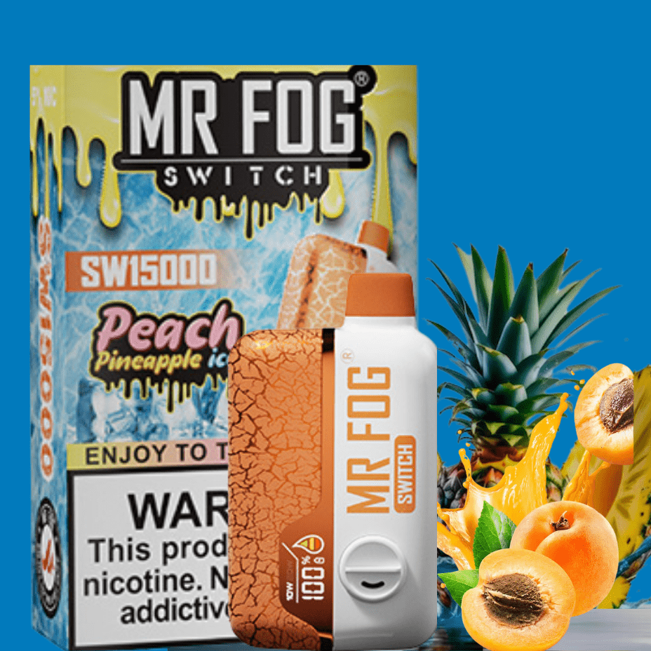 Mr Fog Switch SW15000 Disposable Vape-Peach Pineapple 15000 Puffs Winkler Vape SuperStore and Bong Shop Manitoba Canada