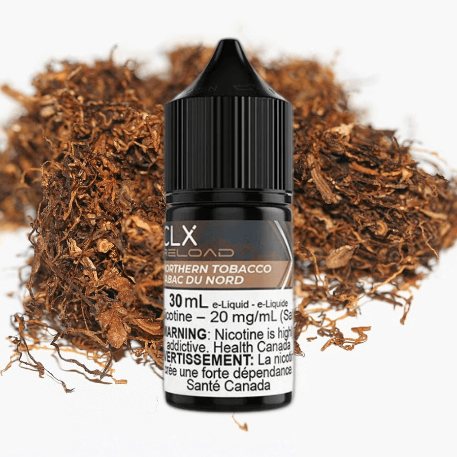 Northern Tobacco Salt by CLX Reload E-Liquid 30mL / 10mg Winkler Vape SuperStore and Bong Shop Manitoba Canada