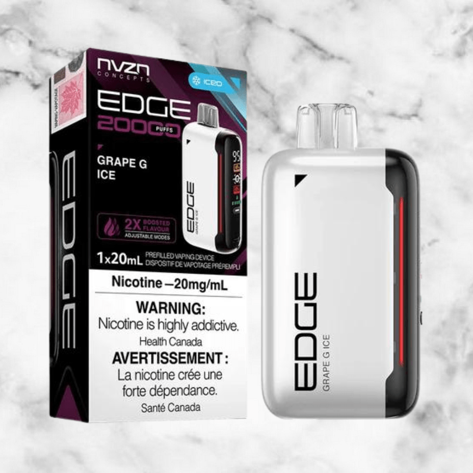 NVZN Edge 20K Disposable Vape-Grape Ice 20000 Puffs / 20mg Winkler Vape SuperStore and Bong Shop Manitoba Canada