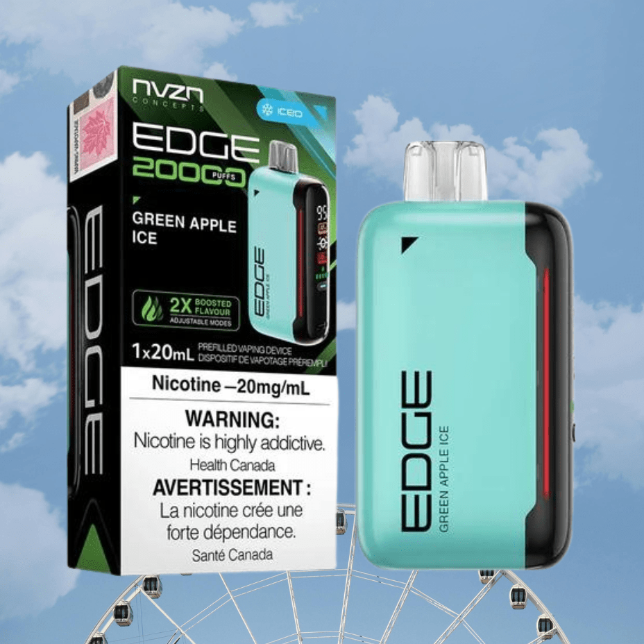 NVZN Edge 20K Disposable Vape-Green Apple Ice 20000 Puffs / 20mg Winkler Vape SuperStore and Bong Shop Manitoba Canada