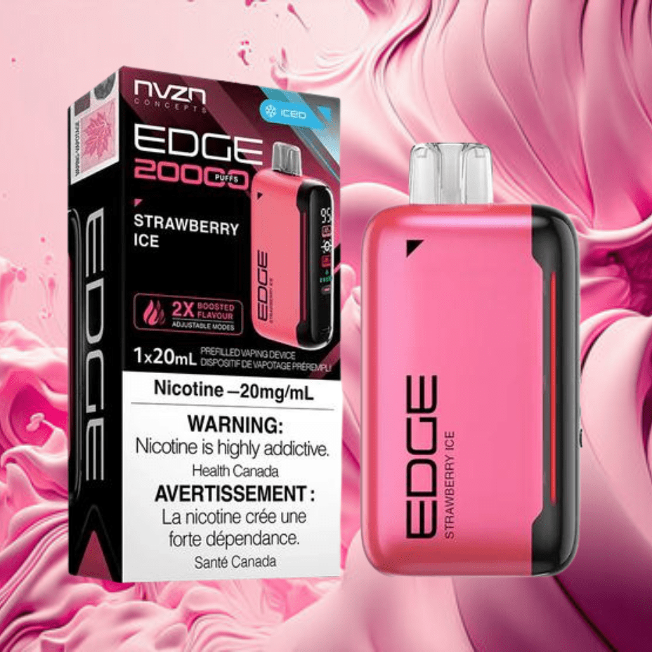 NVZN Edge 20K Disposable Vape-Strawberry Ice 20000 Puffs / 20mg Winkler Vape SuperStore and Bong Shop Manitoba Canada