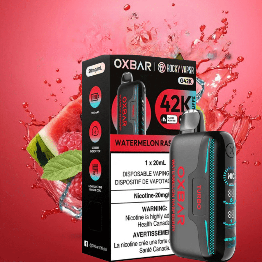 Oxbar G42k Disposable Vape-Watermelon Raspberry Winkler Vape SuperStore and Bong Shop Manitoba Canada