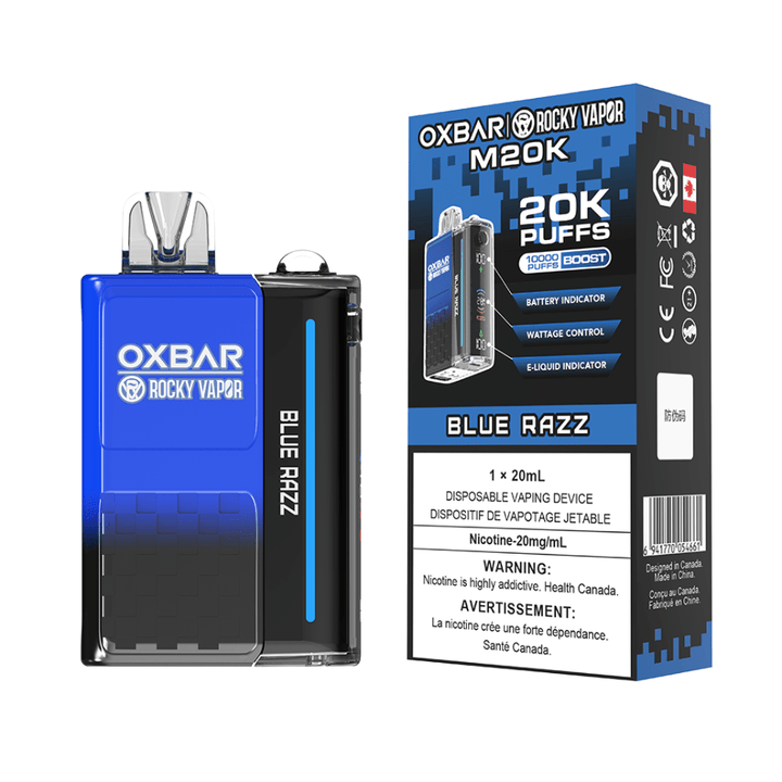 OXBAR M20K Disposable Vape - Blue Razz 20mg / 20000 Puffs Winkler Vape SuperStore and Bong Shop Manitoba Canada