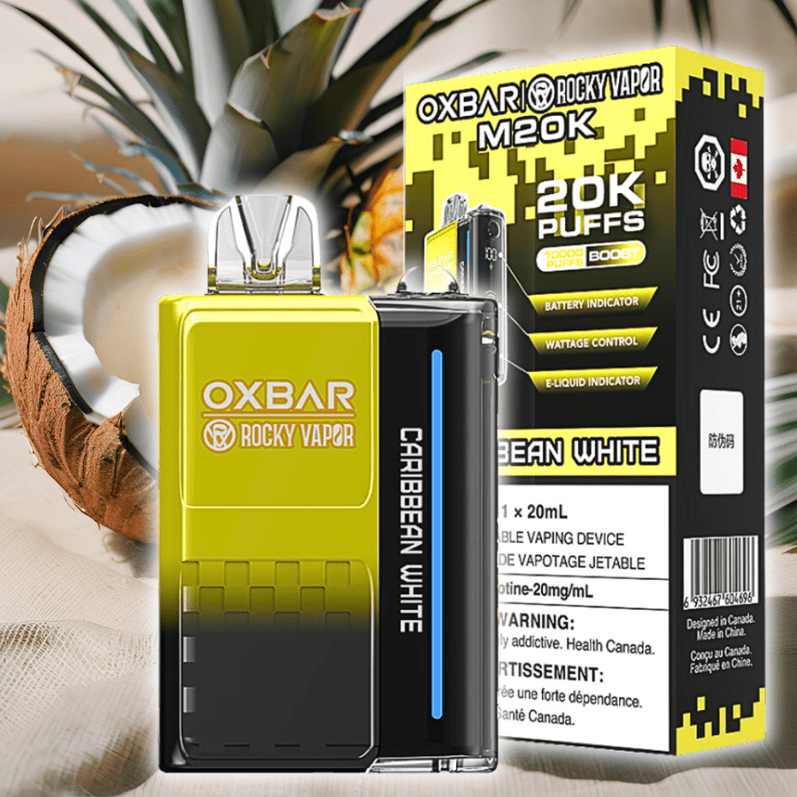 OXBAR M20K Disposable Vape - Caribbean White 20000 Winkler Vape SuperStore and Bong Shop Manitoba Canada