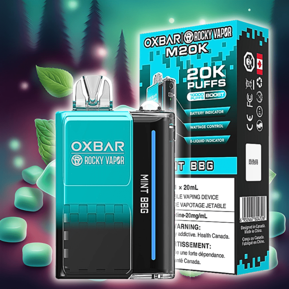 OXBAR M20K Disposable Vape - Mint BBG 20000 Winkler Vape SuperStore and Bong Shop Manitoba Canada