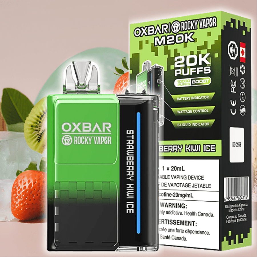 OXBAR M20K Disposable Vape - Strawberry Kiwi Ice 20000 Winkler Vape SuperStore and Bong Shop Manitoba Canada