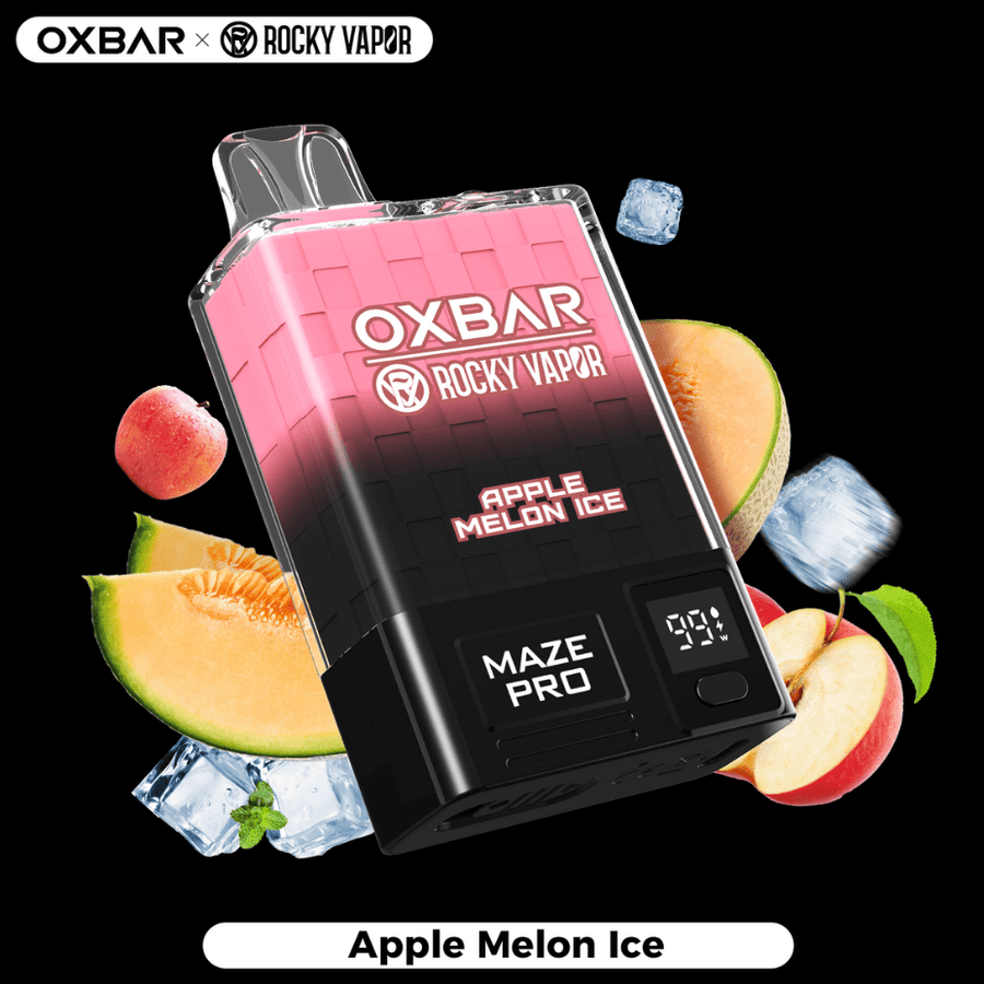 OXBAR Maze PRO 10,000 Disposable Vape-Apple Melon Ice 20mg / 10000Puffs Winkler Vape SuperStore and Bong Shop Manitoba Canada