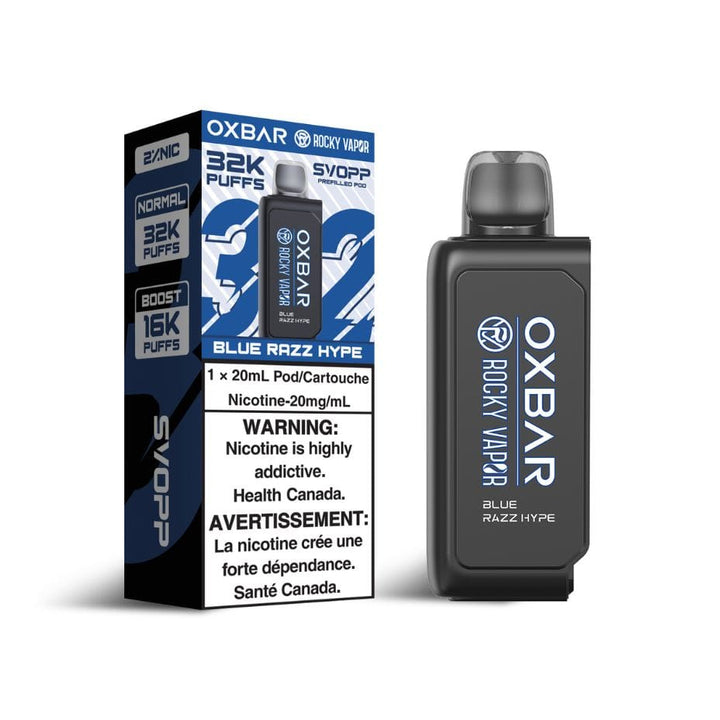 Oxbar SVOPP 32k Pod-Blue Razz Hype 32000 Winkler Vape SuperStore and Bong Shop Manitoba Canada