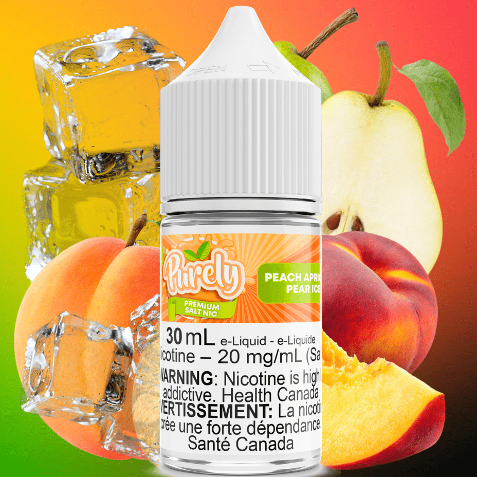 Peach Apricot Pear Ice Salt Nic by Purely E-Liquid 30ml / 12mg Winkler Vape SuperStore and Bong Shop Manitoba Canada