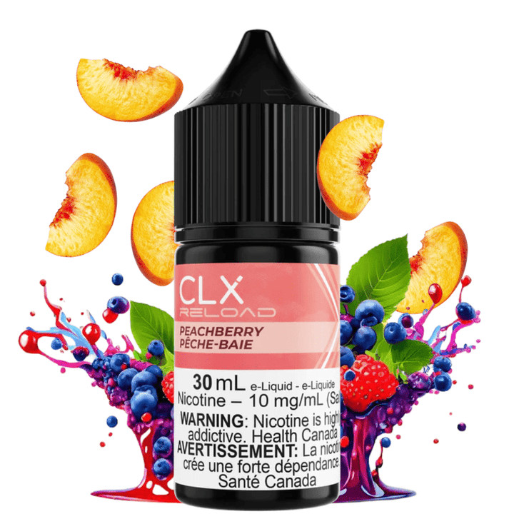 Peach Berry Salt by CLX Reload E-Liquid 30ml / 10mg Winkler Vape SuperStore and Bong Shop Manitoba Canada