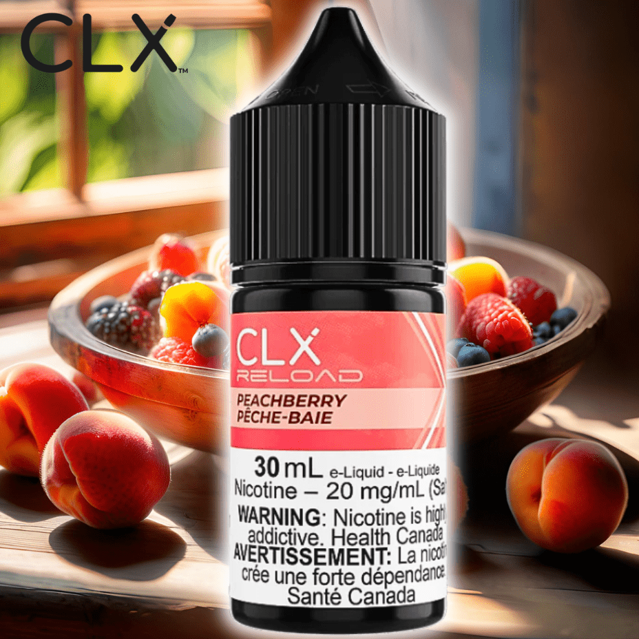 Peach Berry Salt by CLX Reload E-Liquid Winkler Vape SuperStore and Bong Shop Manitoba Canada