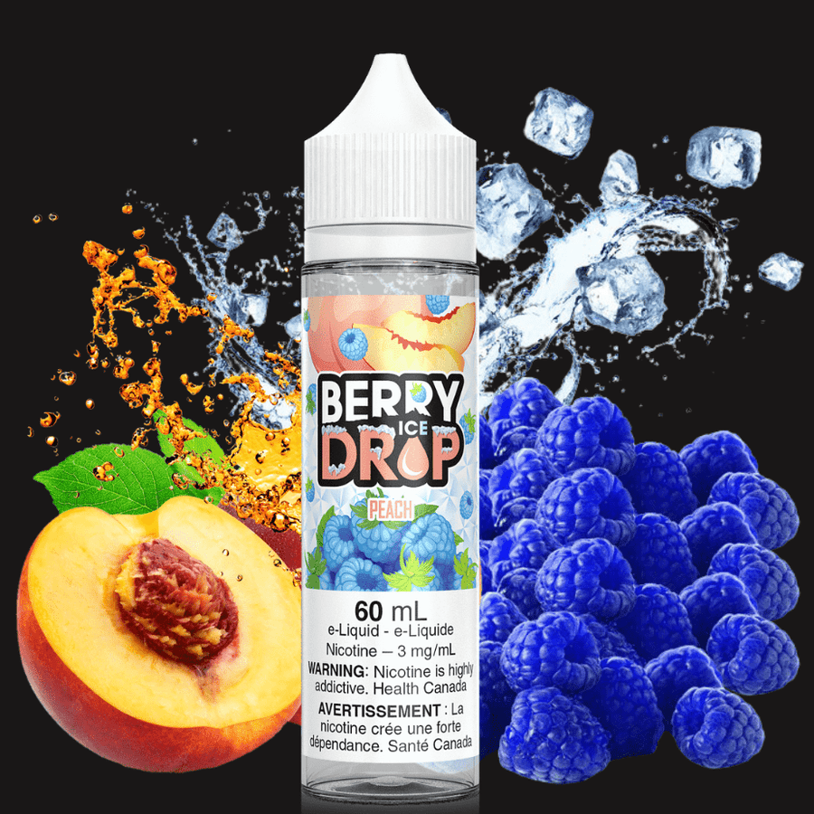 Peach Ice by Berry Drop E-liquid 60ml / 3mg Winkler Vape SuperStore and Bong Shop Manitoba Canada