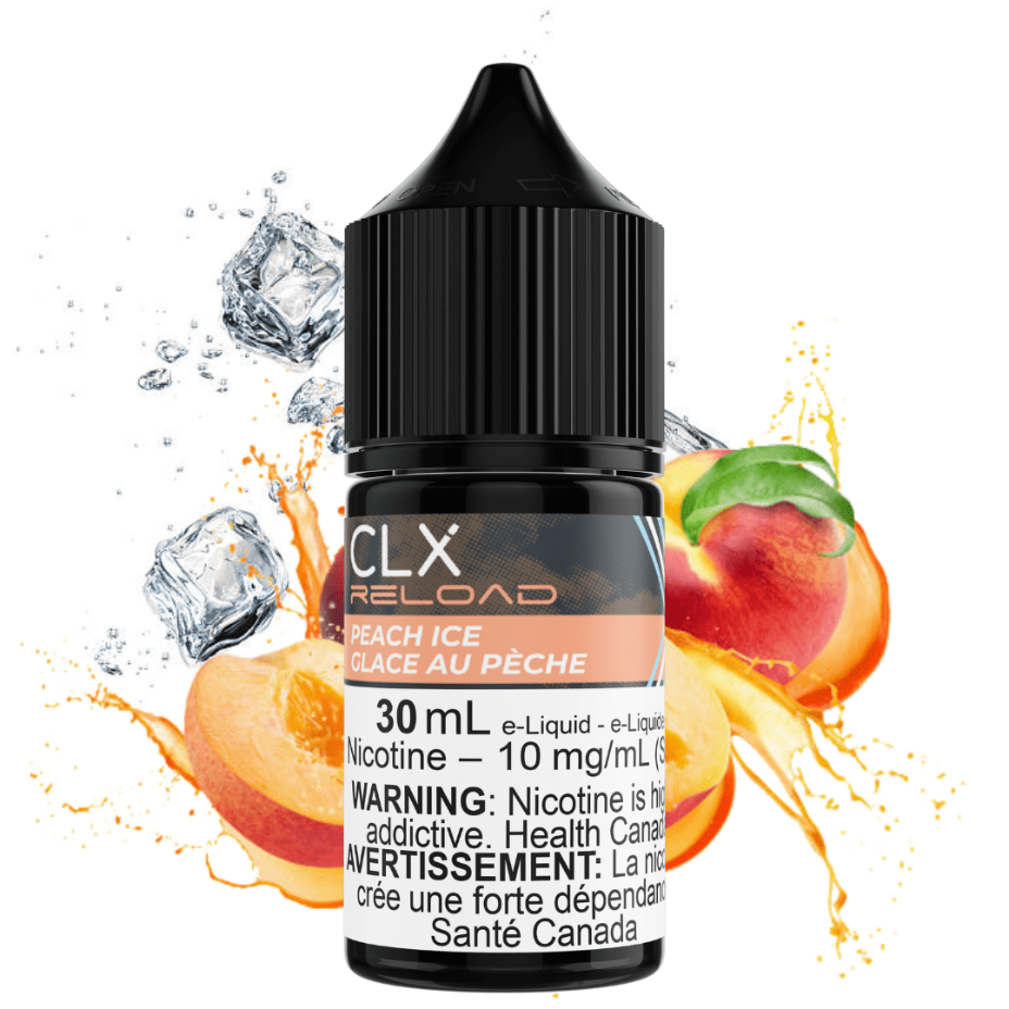 Peach Ice Salt by CLX Reload E-Liquid 30mL / 10mg Winkler Vape SuperStore and Bong Shop Manitoba Canada