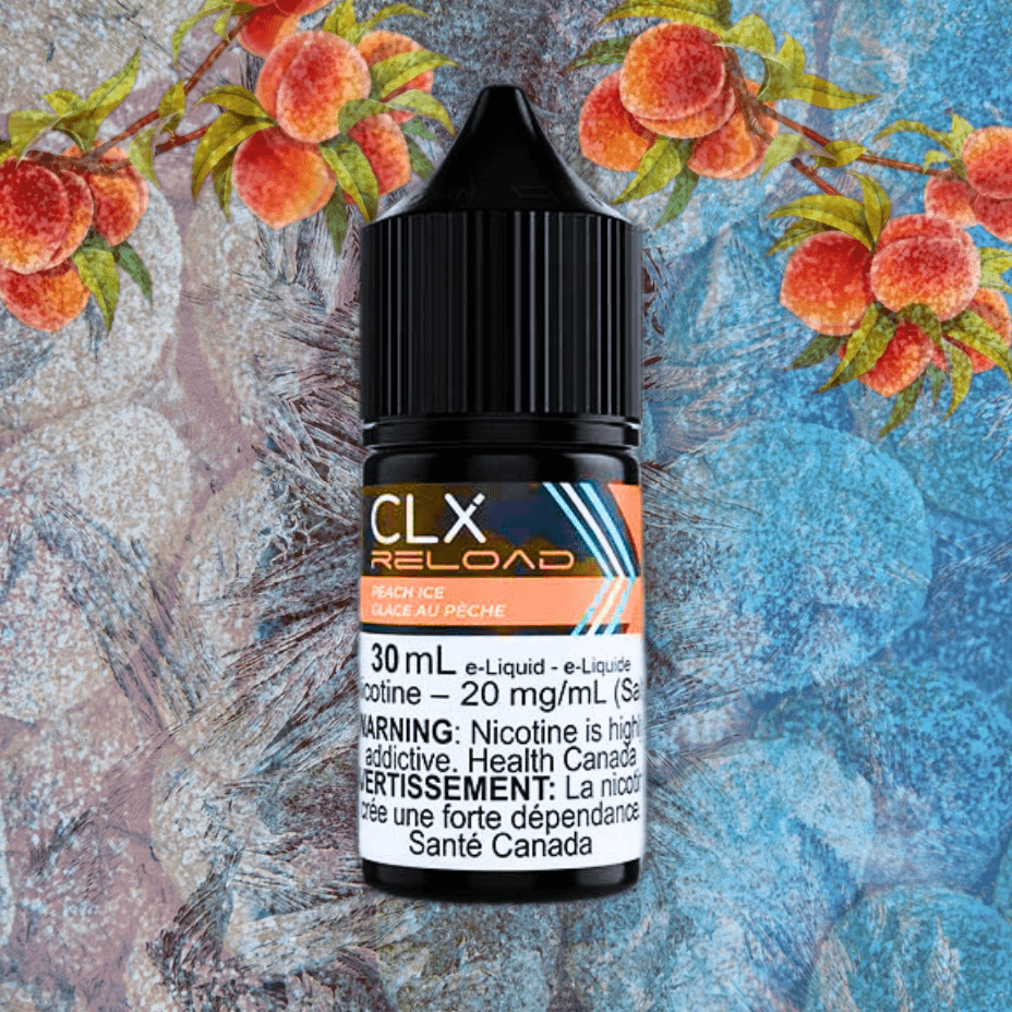 Peach Ice Salt by CLX Reload E-Liquid Winkler Vape SuperStore and Bong Shop Manitoba Canada