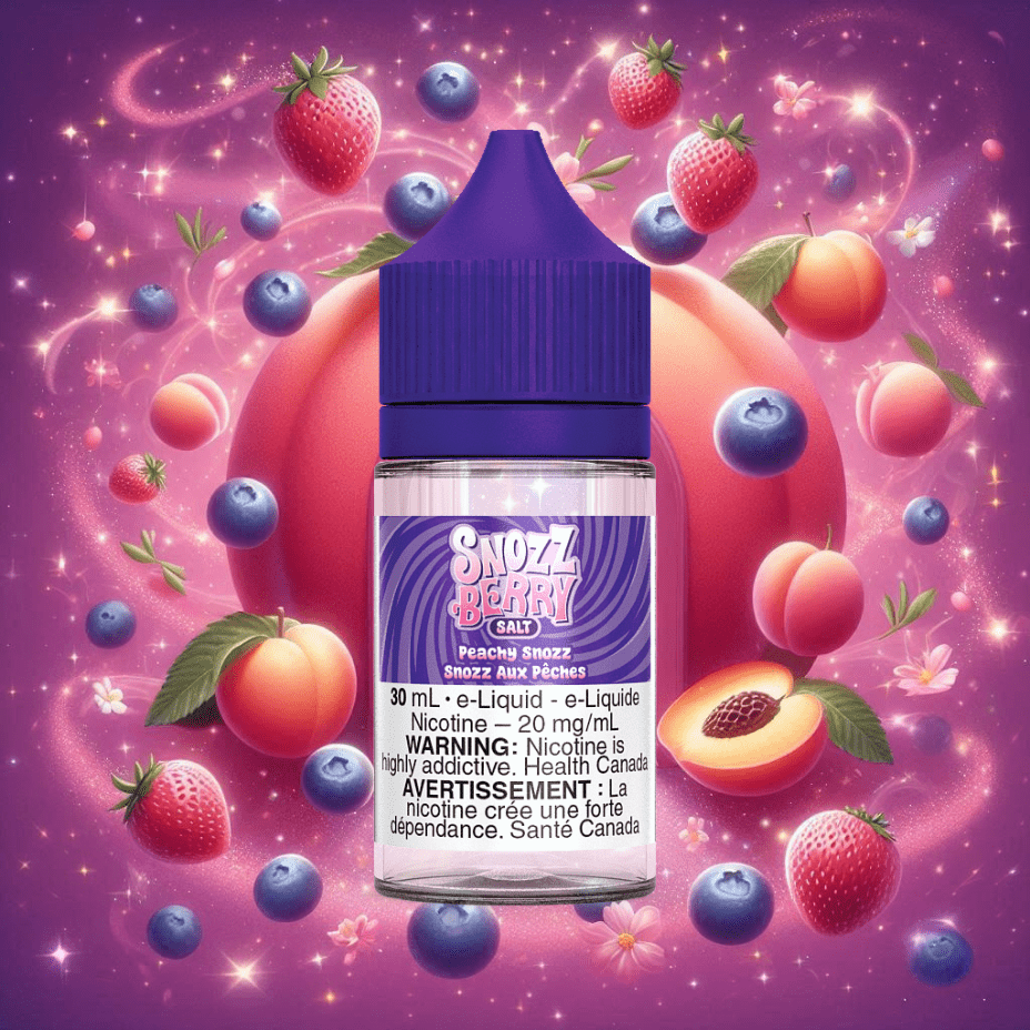 Peach Snozz Salt By Snozzberry E-Liquid 30ml / 12mg Winkler Vape SuperStore and Bong Shop Manitoba Canada