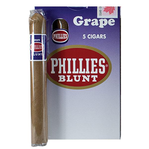 Phillies Blunt Cigar-Grape 5/pkg 5/box Winkler Vape SuperStore and Bong Shop Manitoba Canada