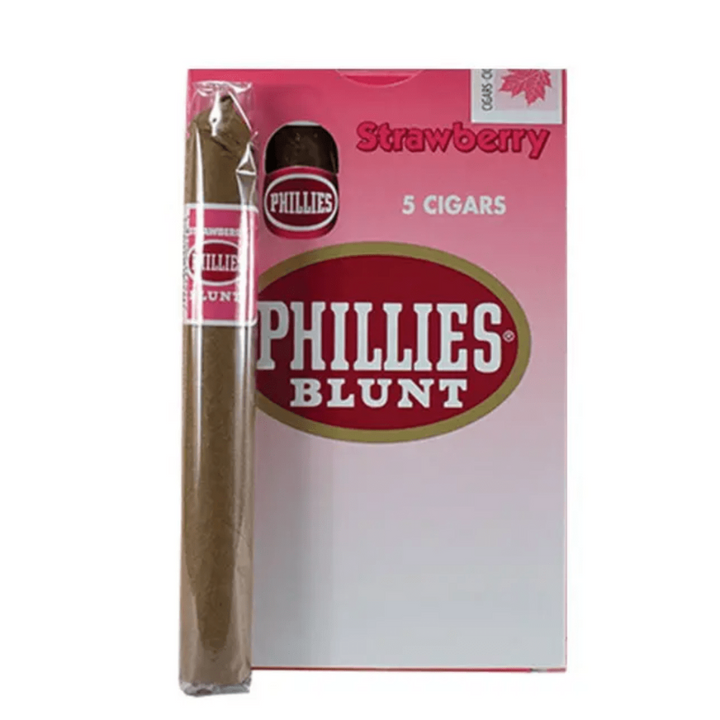 Phillies Blunt Cigars-Strawberry 5/pkg Box of 5 Winkler Vape SuperStore and Bong Shop Manitoba Canada