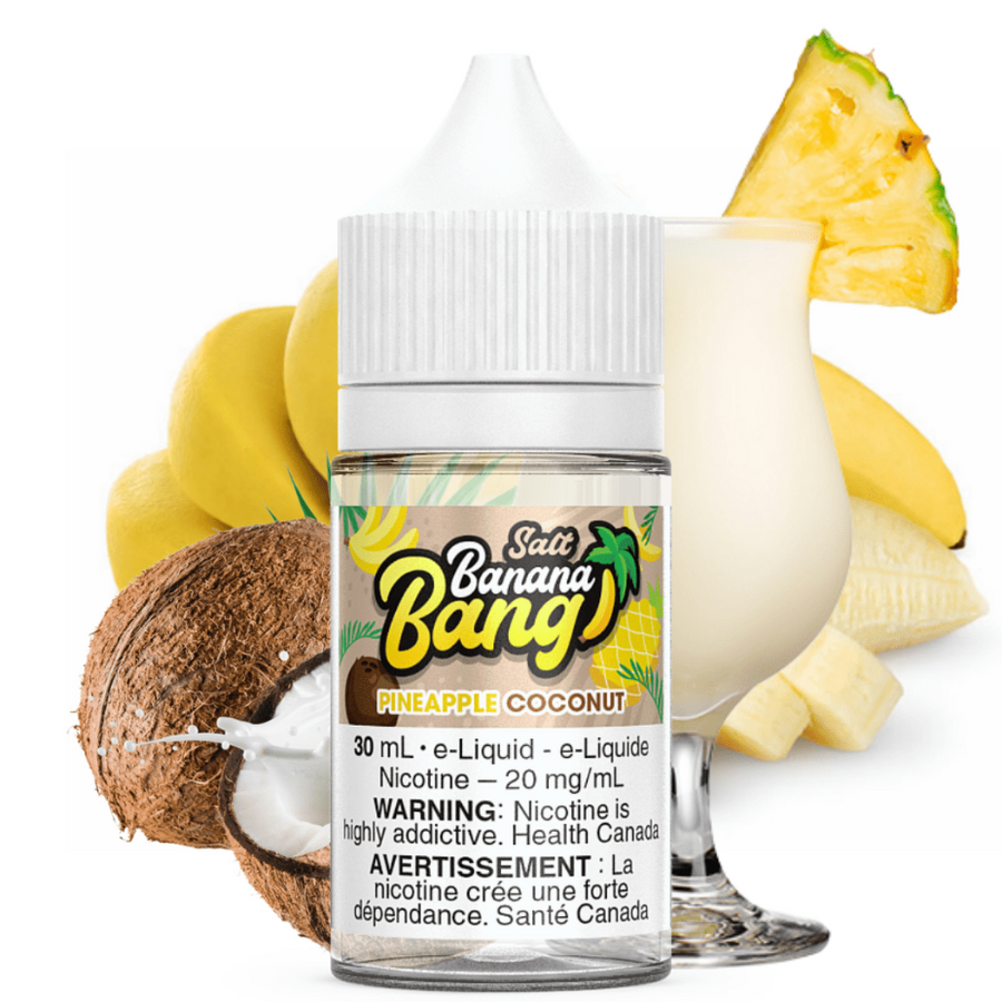 Pineapple Coconut Salt by Banana Bang E-Liquid Winkler Vape SuperStore and Bong Shop Manitoba Canada