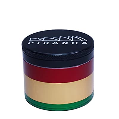 Piranha 2.5" 4-Piece Grinder Rasta Winkler Vape SuperStore and Bong Shop Manitoba Canada