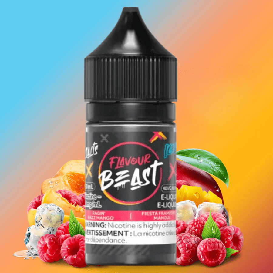 Ragin' Razz Mango Iced Salts by Flavour Beast E-Liquid 30ml / 20mg Winkler Vape SuperStore and Bong Shop Manitoba Canada