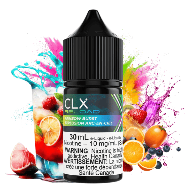 Rainbow Burst Salt by CLX Reload E-Liquid 30ml / 10mg Winkler Vape SuperStore and Bong Shop Manitoba Canada