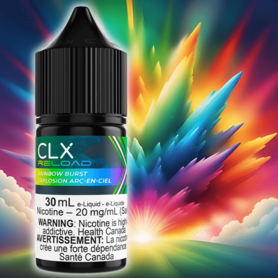 Rainbow Burst Salt by CLX Reload E-Liquid Winkler Vape SuperStore and Bong Shop Manitoba Canada