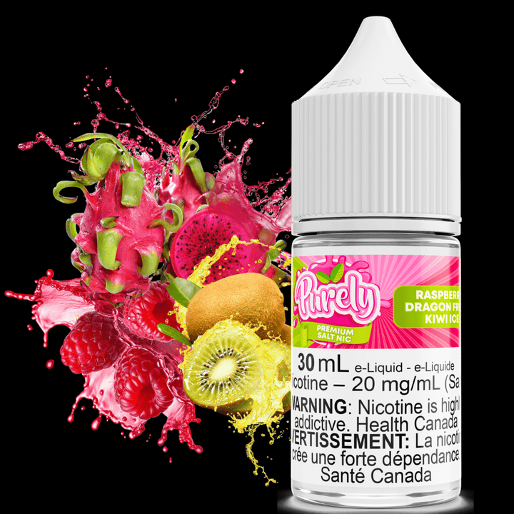 Raspberry Dragon Fruit Kiwi Ice Salt Nic by Purely E-Liquid 30ml / 12mg Winkler Vape SuperStore and Bong Shop Manitoba Canada