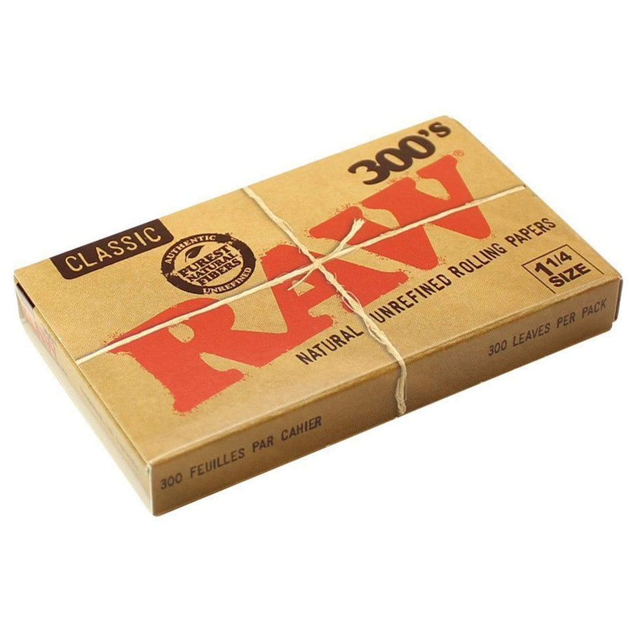 Raw 300s Natural Unrefined Classic Rolling Papers 1 1/4 Winkler Vape SuperStore and Bong Shop Manitoba Canada