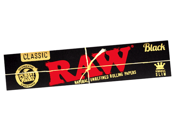 Raw Black King Size Slim Rolling Papers Winkler Vape SuperStore and Bong Shop Manitoba Canada