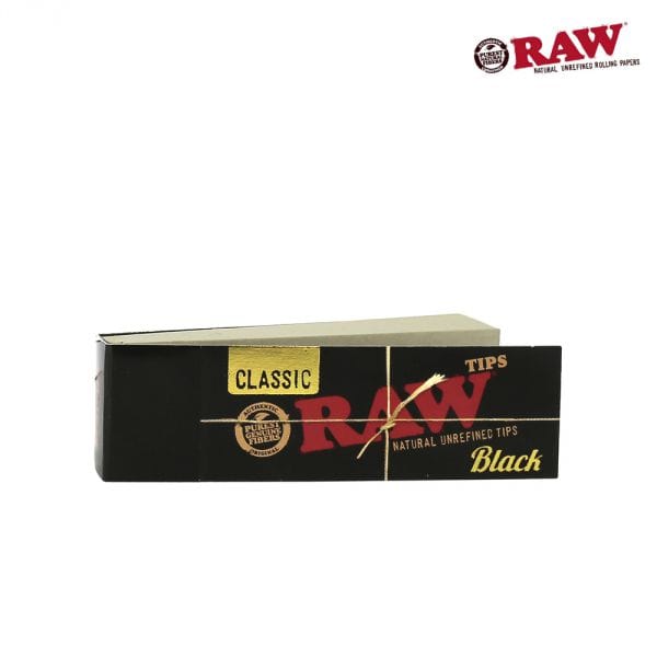 RAW Black Rolling Tips Winkler Vape SuperStore and Bong Shop Manitoba Canada