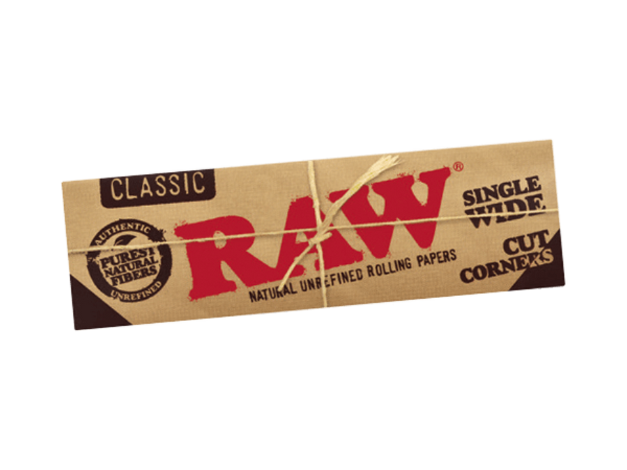 Raw Classic Cut Corners Single Wide Rolling Papers Winkler Vape SuperStore and Bong Shop Manitoba Canada