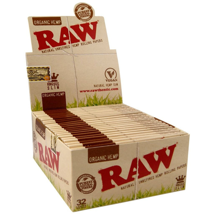 Raw Organic Hemp King Size Slim Rolling Papers Winkler Vape SuperStore and Bong Shop Manitoba Canada