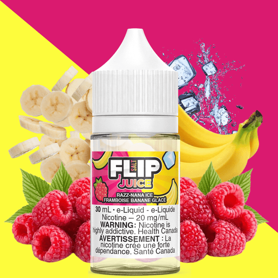 Razz-Nana Ice Salt by Flip Juice 30ml / 12mg Winkler Vape SuperStore and Bong Shop Manitoba Canada